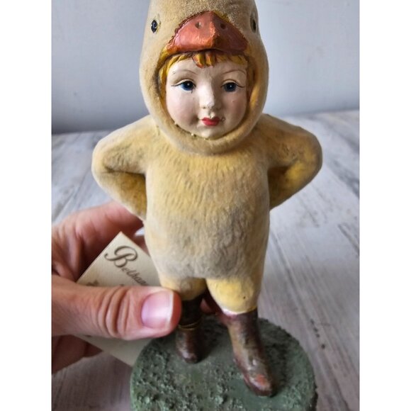 Bethany Lowe chick boy chicken costume spring Easter suit RARE decor box contain - Picture 6 of 10